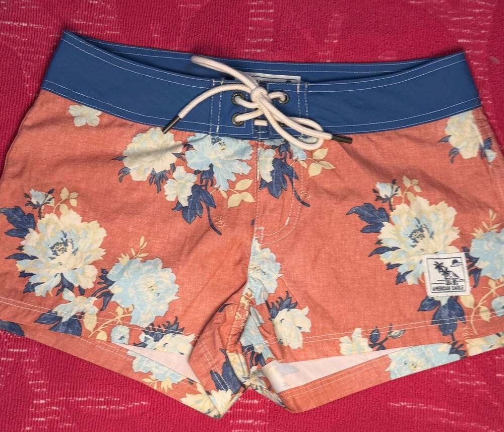 NWOT American Eagle x Outer Banks OBX Floral Print Board Shorts Sz 000